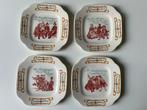 4 Boch Cornelus Troost gebaksborden - Vintage, Ophalen of Verzenden