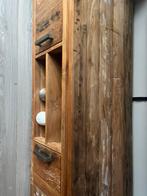 Leerdam! Mooie tv-kast van hout met stalen details, Ophalen, 150 tot 200 cm, Zo goed als nieuw, Minder dan 100 cm