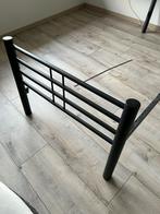 Bedframe, lattenbodem & Emma matras 90x200, Ophalen, 90 cm, Eenpersoons, Zwart