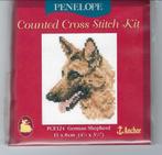 Penelope Borduurpakket PCE 124 German Shepherd 11 x 8 cm, Ophalen of Verzenden, Nieuw, Handborduren, Borduurpakket