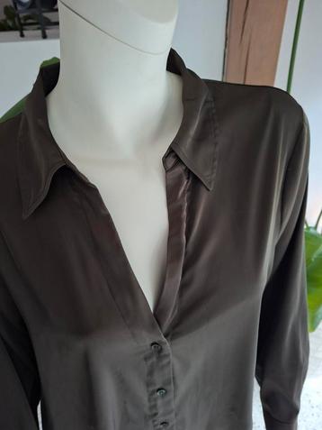 Olijfgroene Blouse Top xl 44 olijf groen  beschikbaar voor biedingen