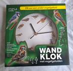 Wandklok met Vogelgeluiden nieuw!, Huis en Inrichting, Ophalen of Verzenden, Nieuw, Wandklok