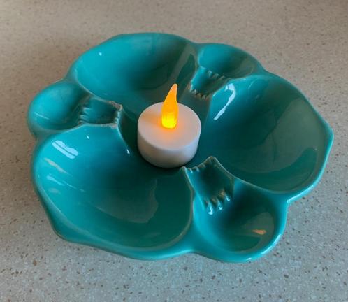 Asbak, jadegroen, Zenith? Jaren dertig; diameter: 17,5 cm., Verzamelen, Rookartikelen, Aanstekers en Luciferdoosjes, Gebruikt