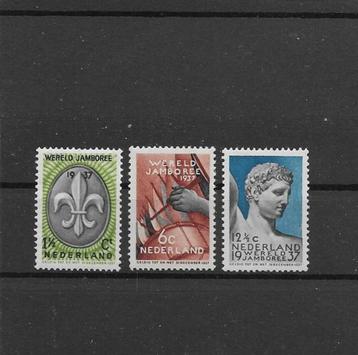 Nederland 1937, NVPH 293 t/m 295, Ongebruikt. beschikbaar voor biedingen