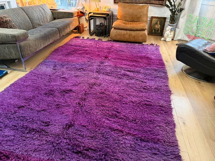 Handgeknoopt vintage Berber tapijt – ca. 320  x 197 cm, Huis en Inrichting, Stoffering | Tapijten en Kleden, Zo goed als nieuw