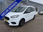Ford Tourneo Courier 1.0 Titanium (bj 2019), Auto's, 101 pk, Gebruikt, Electronic Stability Program (ESP), Leder en Stof