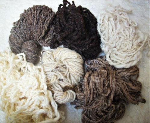 handgesponnen wol schapenwol voor kleine projectjes, Hobby en Vrije tijd, Breien en Haken, Nieuw, Breien of Haken, Wol of Garen