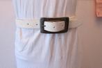 Echt lederen riem van belt division maat 85 cm wit maat riem, 80 tot 90 cm, 3 tot 5 cm, Nieuw, Heupriem