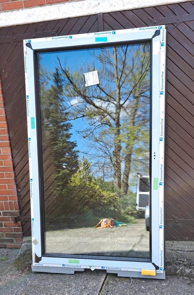 NIEUW kozijn / Draai-Kiep HR++ 120 x 200cm / wit - mat zwart, Doe-het-zelf en Verbouw, Kozijnen en Schuifpuien, Ophalen of Verzenden