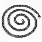 68cm x 6,5mm Koningsketting Heren RVS Verouderde Zilverkleur, Overige materialen, Birgitta-Gracht 33, 6465 EL Kerkrade, Nederland