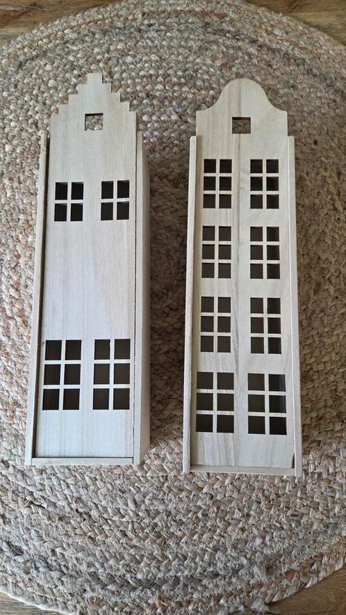 Wijnkistje gevelhuisje, Huis en Inrichting, Woonaccessoires | Wijnrekken, Ophalen of Verzenden