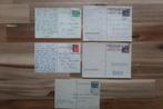 5 Postwaardestukken gelopen uit de jaren 40, Nederland, Ophalen of Verzenden