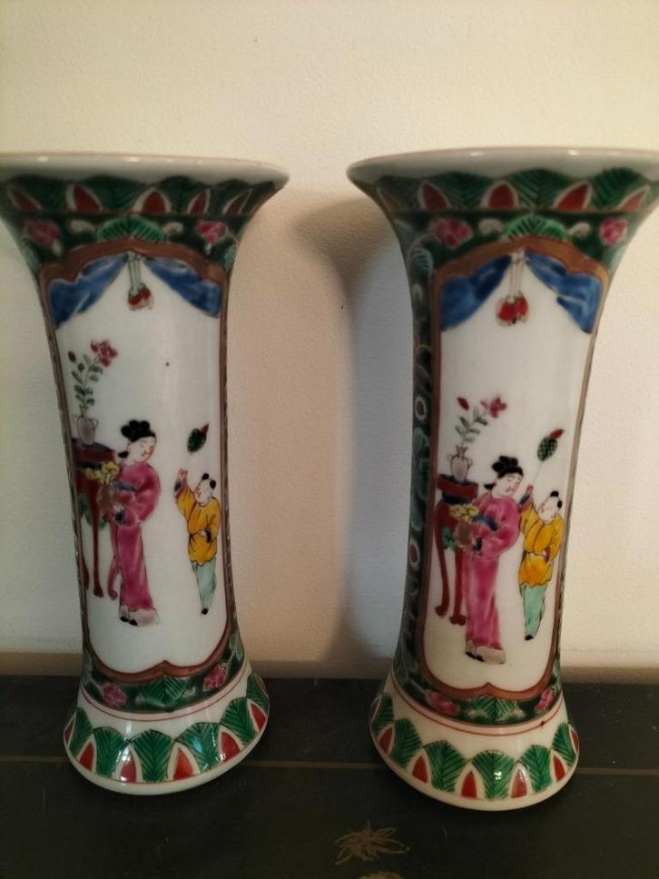 Antiek Chinese porseleinen vaasjes, Antiek en Kunst, Antiek | Porselein, Ophalen of Verzenden