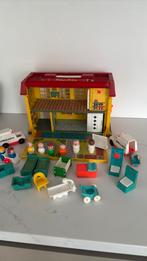 Vintage Fisher Price Ziekenhuis met Accessoires, Ophalen of Verzenden, Gebruikt, Complete set