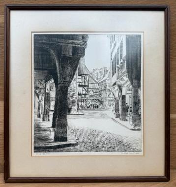 Originele ets van M. Van Houtem – genummerd en gesigneerd beschikbaar voor biedingen