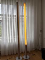 Staande lamp designer zilver, Huis en Inrichting, Lampen | Vloerlampen, Ophalen, Kunststof, Gebruikt, 200 cm of meer