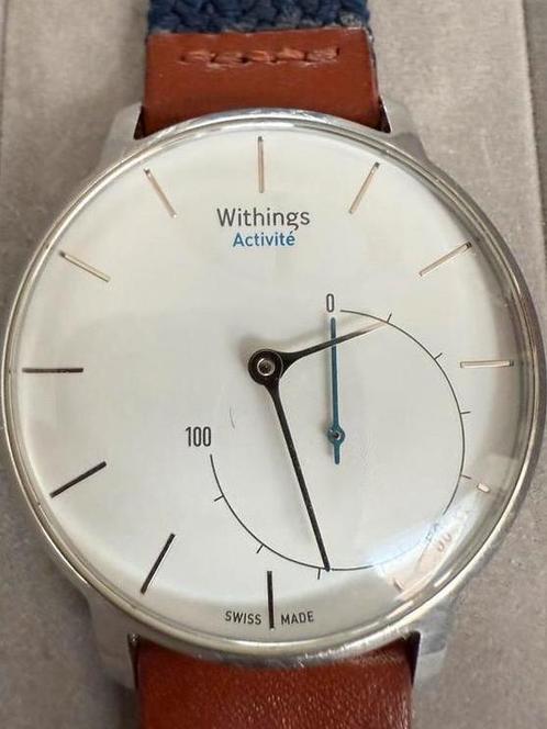 Withings Activité Horloge met extra horlogebandje, Sieraden, Tassen en Uiterlijk, Smartwatches, Gebruikt, Android, Zilver, Afstand