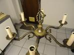 klassieke bronzen kroonluchter massief - 6 armig, Ophalen, Gebruikt, Metaal