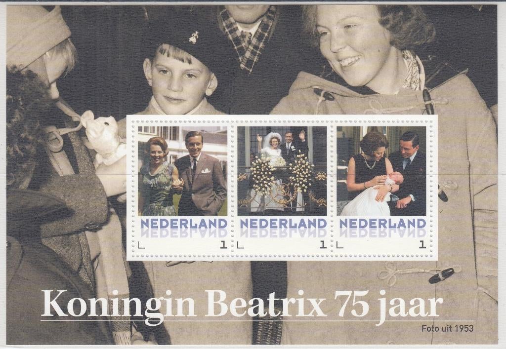 Nederland- 2013- Persoonlijke- Koningin Beatrix 75 Jaar - P, Postzegels en Munten, Postzegels | Nederland, Ophalen of Verzenden