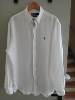Witte Polo Ralph Lauren Linnen Overhemd Maat L, Kleding | Heren, Verzenden, Wit, Halswijdte 41/42 (L), Polo Ralph Lauren