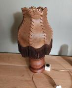 vintage runderhuid lamp, Huis en Inrichting, Ophalen, Gebruikt, Vintage, Minder dan 50 cm