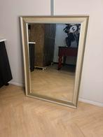 Mooie Rechthoekige Spiegel met Zilveren Lijst, Ophalen, Gebruikt, 100 tot 125 cm, Minder dan 100 cm