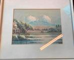 Aquarel twee Indonesische aquarellen kunstenaar Kandi ?, Antiek en Kunst, Ophalen of Verzenden