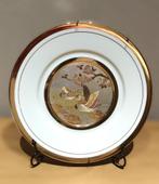 Vintage sierbord "art of Chokin" met 24K gouden rand, Ophalen of Verzenden