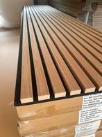 Walnoot akoestische wandpanelen 260x52cm – NIEUW in doos!, Huis en Inrichting, Ophalen of Verzenden, Zo goed als nieuw