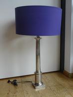 Grote schemerlamp empire stijl met Home sweet home kap, Ophalen, Gebruikt, Empire, Metaal