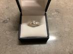 Ring chique zilver 1 grote en 24 kleine zirkonia 16 1/4, Gebruikt, Ophalen of Verzenden, Kleiner dan 17, Dame of Heer