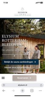 Elysium kaartjes, Tickets en Kaartjes, Kortingen en Cadeaubonnen, Drie personen of meer, Cadeaubon, Spa of Sauna