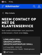 LOWLANDS 2026 - GROEPSCAMPINGPLEK SMALL, Drie personen of meer