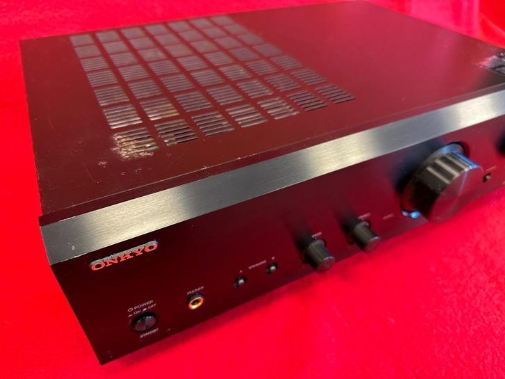 Onkyo A-9155 Versterker, Audio, Tv en Foto, Versterkers en Receivers, Gebruikt, 120 watt of meer, Onkyo, Ophalen of Verzenden