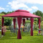 Partytent paviljoen pagodetent 3x4m Rood GRATIS BEZORGD!, Tuin en Terras, Partytenten, Minder dan 4 meter, Nieuw, Paviljoen, 2 meter of meer
