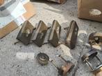 messing deurbeslag, Doe-het-zelf en Verbouw, Hang- en Sluitwerk, Ophalen of Verzenden, Gebruikt, Koper of Messing, Klink of Kruk