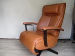 KEURIGE Prominent Stockholm relax fauteuil M cognac 3 mot., Huis en Inrichting, Fauteuils, Metaal, Minder dan 75 cm, Ophalen of Verzenden