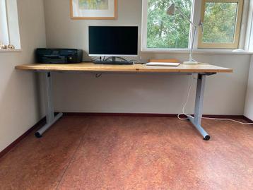 Bureau - Grenen blad - In hoogte verstelbaar beschikbaar voor biedingen