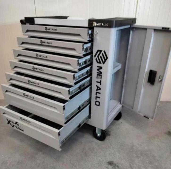 Metallo gereedschapwagen 8 laden gevuld nieuw , auto krik, Auto diversen, Autogereedschap, Nieuw, Ophalen