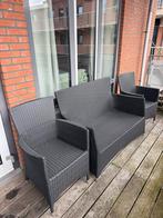 Loungeset te koop - antraciet kussens, Tuin en Terras, Tuinsets en Loungesets, Ophalen, Gebruikt, 3 zitplaatsen, Loungeset