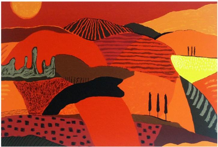 Ronald Boonacker - Rooibosbult (zeefdruk), Antiek en Kunst, Kunst | Litho's en Zeefdrukken, Ophalen