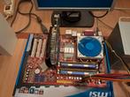 MSI P43 Neo, Core 2 Quad Q9550, 4GB DDR2, Geforce GT 440 1GB, Gebruikt, DDR2, ATX, Intel