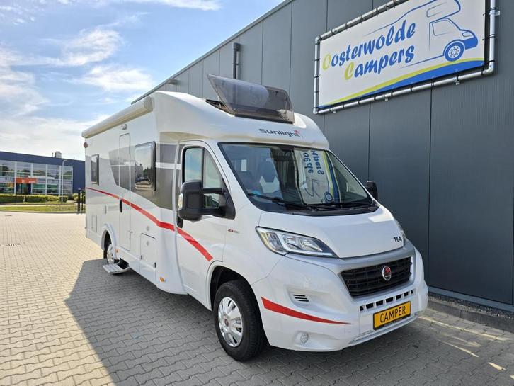 Sunlight T64 Fransbed Hefbed 4pers camera 785kg laadvermogen, Caravans en Kamperen, Campers, Bedrijf, tot en met 4, Half-integraal