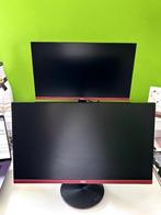 2x 24.5-inch Aoc G2590VXQ 1920 x 1080 LED Beeldscherm Zwart, Gaming, Aoc, Full HD, Zo goed als nieuw