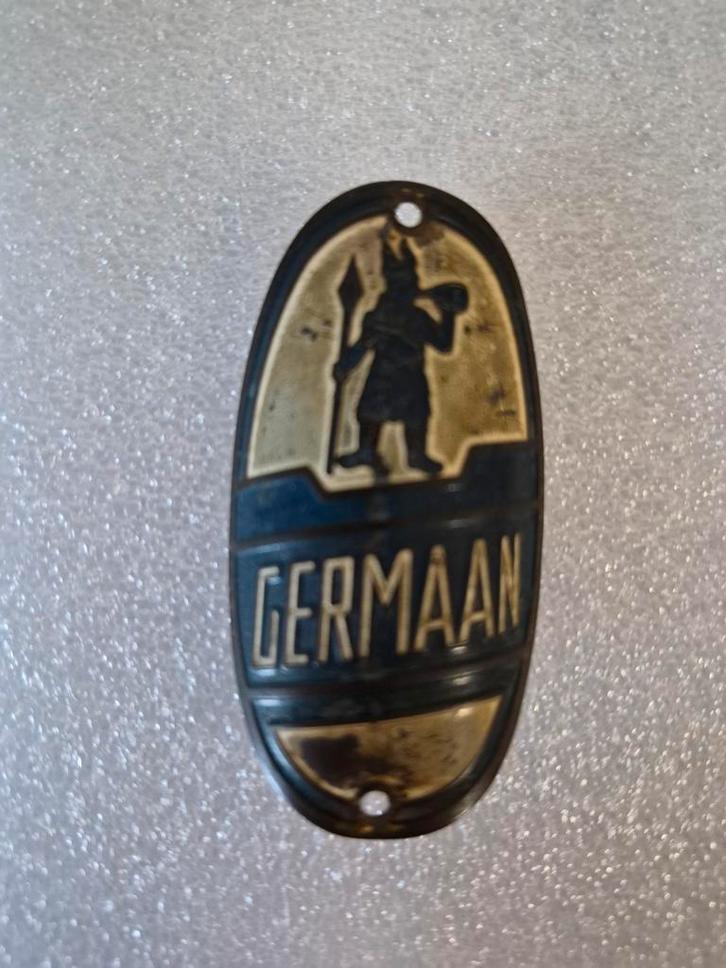 Oud Germaan balhoofdplaatje - Gallische strijder, Fietsen en Brommers, Fietsonderdelen, Gebruikt, Algemeen, Overige typen, Ophalen