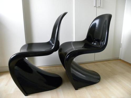 Verner Panton Herman Miller – Fehlbaum 1974 Early edition, Huis en Inrichting, Stoelen, Gebruikt, Twee, Kunststof, Zwart, Ophalen