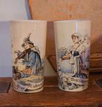 Zeldzaam 2 antieke Villeroy & Boch Mettlach BEKERS * bier, Ophalen of Verzenden
