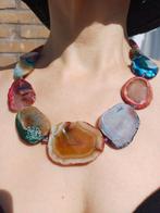 Vanoli collier / ketting van multikleur agaat schijfjes, Daiva1973@hotmail.com, Vanoli, Overige kleuren, Amsterdam