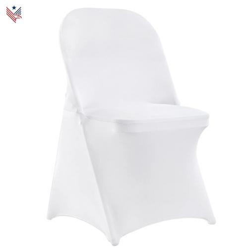 Universele Witte Stoelhoezen - Set van 12, Hobby en Vrije tijd, Feestartikelen, Nieuw, Versiering, Geboorte of Huwelijk, Ophalen of Verzenden