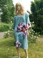 Nieuwe groene jurk met bloemen merk Belloya maat 3 (46/48), Nieuw, Groen, Jurk, Ophalen